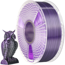 -/ Филамент NVPRINT Silk PLA+  Black/Purple  для 3D печати диаметр 1.75мм  длина 330 метров  масса 1 кг