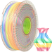 -/ Филамент NVPRINT Silk PLA+ Rainbow 04 для 3D печати диаметр 1.75мм  длина 330 метров  масса 1 кг