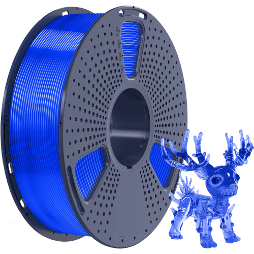 -/ Филамент NV PRINT PLA Transparent Blue для 3D печати диаметр 1.75мм  длина 330 метров  масса 1 кг