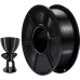 -/ Филамент NVPRINT Silk PLA+ Black для 3D печати диаметр 1.75мм  длина 330 метров  масса 1 кг