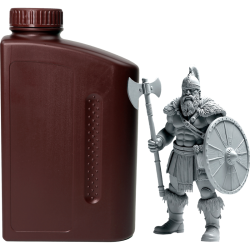 -/ Фотополимерная смола NVPRINT высокой детализации 14K Standard Resin Grey  для 3D печати 1 кг (бут)