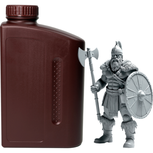 -/ Фотополимерная смола NVPRINT высокой детализации 14K Standard Resin Grey  для 3D печати 1 кг (бут)