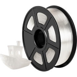 -/ Филамент NVPRINT ABS Transparent для 3D печати диаметр 1.75мм  длина 330 метров  масса 1 кг