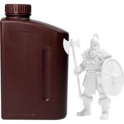 -/ Фотополимерная водовымываемая смола NVPRINT Water Washable Resin White  1 кг