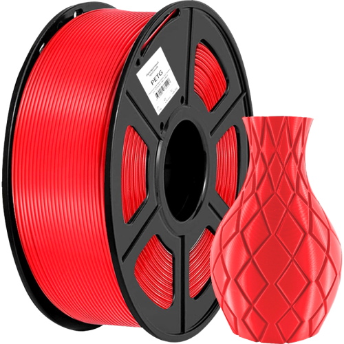 -/ Пластик для принтера 3D Cactus CS-3D-PETG-1KG-T-RED PETG d1.75мм 1кг L316м 1цв.