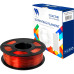-/ Филамент NVPRINT PETG Clear Red Прозрачно-красный для 3D печати диаметр 1.75мм   масса 1 кг