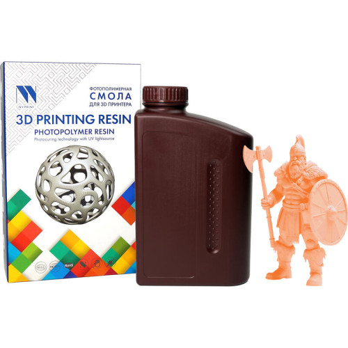-/ Фотополимерная смола NVPRINT Plant Based Resin Orange для 3D печати 1 кг (бут)