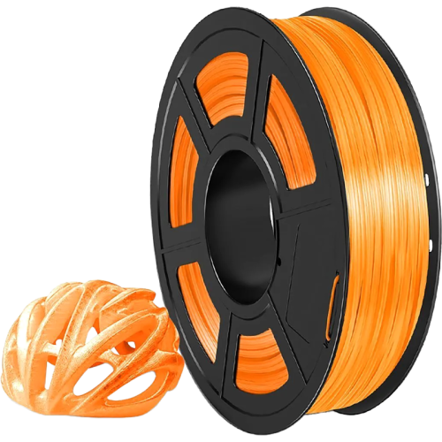 -/ Филамент NVPRINT TPU Trans. Orange для 3D печати диаметр 1.75мм  длина 165 метров  масса 0,5 кг