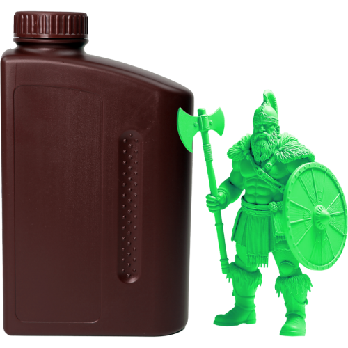 -/ Фотополимерная смола NVPRINT Standard Resin Clear Green для 3D печати 1 кг (бут)