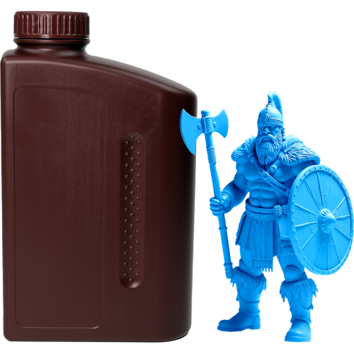 -/ Фотополимерная смола NVPRINT Standard Resin Clear Blue для 3D печати 1 кг (бут)