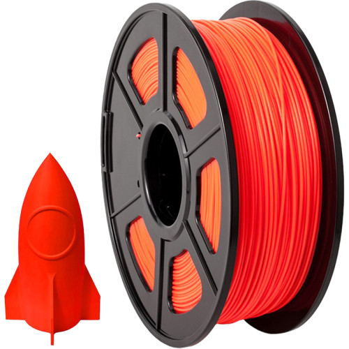 -/ Филамент NVPRINT PLA Noctilucent (Glow In the Dark) Red для 3D печати диаметр 1.75мм  длина 330 метров  масса 1 кг