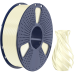 -/ Филамент NVPRINT TPU Silk Cream White для 3D печати диаметр 1.75мм  длина 330 метров  масса 1 кг