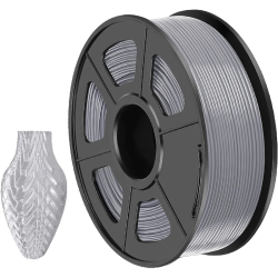 -/ Филамент NVPRINT PETG Silver для 3D печати диаметр 1.75мм  длина 330 метров  масса 1 кг