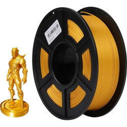 -/ Филамент NVPRINT Silk PLA+ Light gold для 3D печати диаметр 1.75мм  длина 330 метров  масса 1 кг