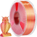 -/ Филамент NVPRINT Silk PLA+  Red/Gold  для 3D печати диаметр 1.75мм  длина 330 метров  масса 1 кг