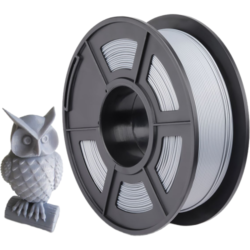 -/ Филамент NVPRINT PLA Silver для 3D печати диаметр 1.75мм  длина 330 метров  масса 1 кг