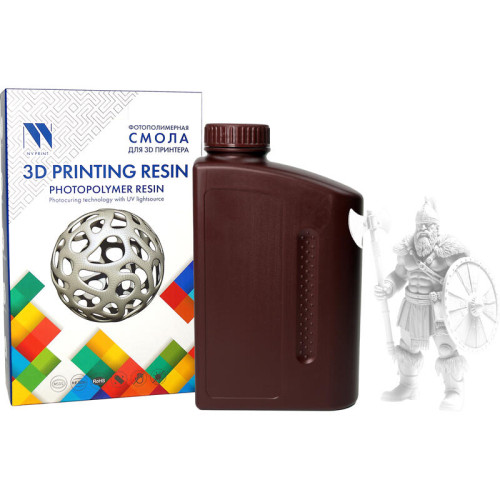 -/ Фотополимерная смола NVPRINT High Temp Resin White для 3D печати 1 кг (бут)