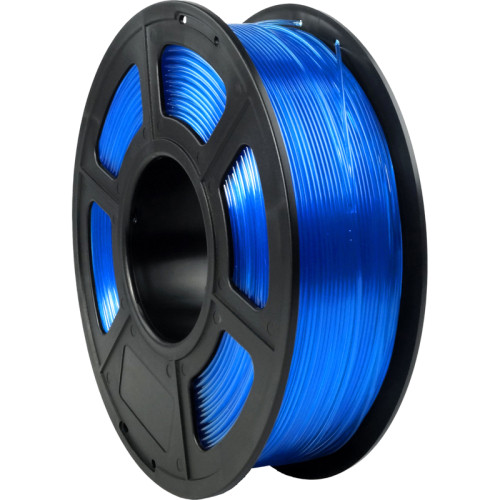 -/ Филамент NVPRINT PETG Clear Blue Прозрачно-синий для 3D печати диаметр 1.75мм    масса 1 кг
