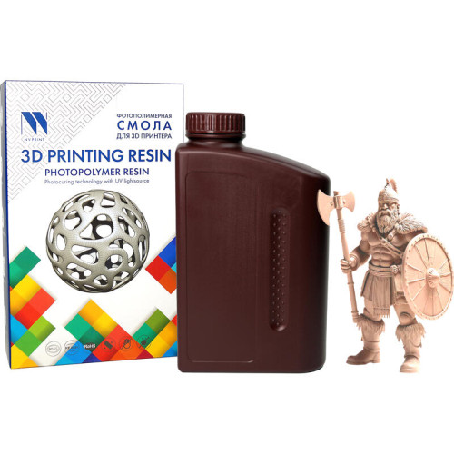 -/ Фотополимерная смола NVPRINT ABS Like Resin Beige для 3D печати 1 кг (бут) -/ Фотополимерная смола NVPRINT ABS Like Resin Beige для 3D печати 1 кг (бут)