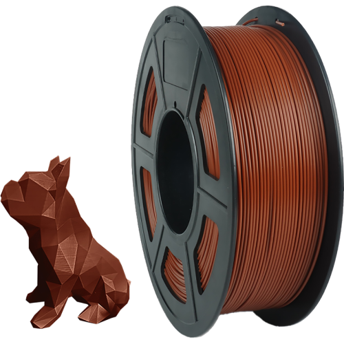 -/ Филамент NVPRINT PLA+ Chocolate для 3D печати диаметр 1.75мм  длина 330 метров  масса 1 кг