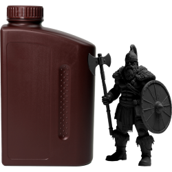 -/ Фотополимерная смола NVPRINT Toughness Resin Black для 3D печати 1 кг (бут)