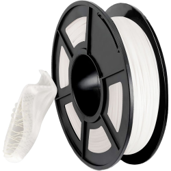 -/ Филамент NVPRINT TPU White для 3D печати диаметр 1.75мм  длина 165 метров  масса 0,5 кг