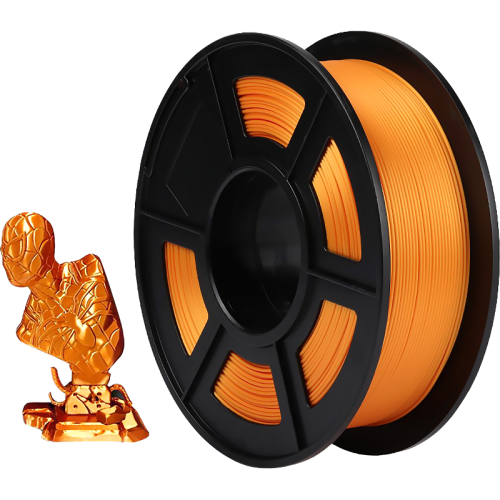 -/ Филамент NV PRINT Silk PLA+Brass для 3D печати диаметр 1.75мм  длина 330 метров  масса 1 кг