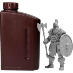 -/ Фотополимерная смола NVPRINT ABS Like Resin Grey для 3D печати 1 кг (бут)