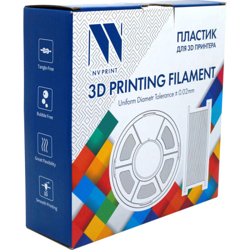-/ Филамент NVPRINT ABS Red для 3D печати диаметр 1.75мм длина 330 метров масса 1 кг -/ Филамент NVPRINT ABS Red для 3D печати диаметр 1.75мм длина 330 метров масса 1 кг