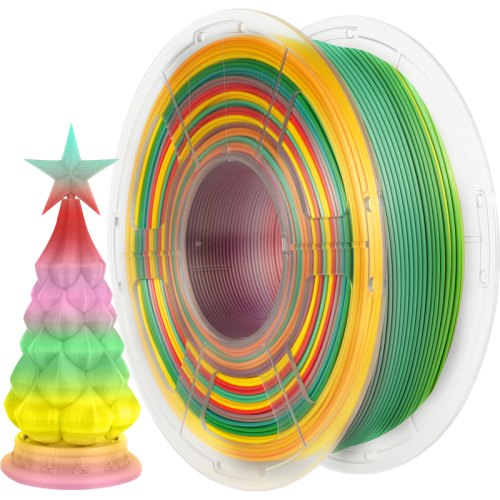 -/ Филамент NVPRINT PLA Rainbow 01 для 3D печати диаметр 1.75мм  длина 330 метров  масса 1 кг