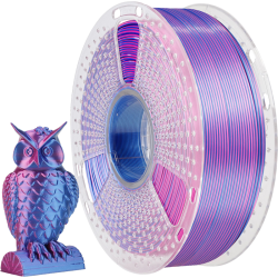 -/ Филамент NVPRINT Silk PLA+  Red/Blue  для 3D печати диаметр 1.75мм  длина 330 метров  масса 1 кг