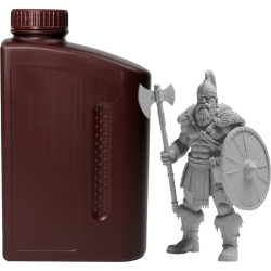-/ Фотополимерная смола NVPRINT Plant Based Resin Dark для 3D печати 1 кг (бут)