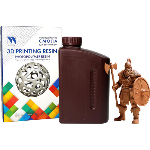 -/ Фотополимерная смола NVPRINT высокой детализации 14K Red Wax Resine  для 3D печати 1 кг (бут)