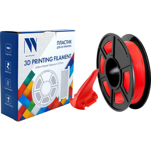-/ Филамент NVPRINT TPU Red для 3D печати диаметр 1.75мм  длина 165 метров  масса 0,5 кг