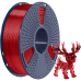 -/ Филамент NVPRINT PLA+ Trasparent Red для 3D печати диаметр 1.75мм  длина 330 метров  масса 1 кг