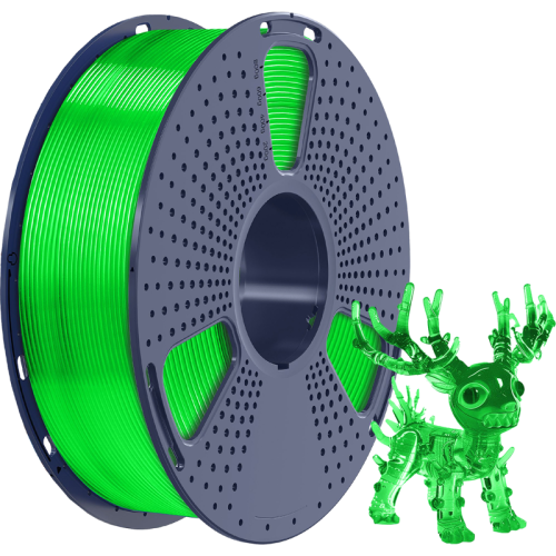 -/ Филамент NVPRINT PLA+ Trasparent Green для 3D печати диаметр 1.75мм  длина 330 метров  масса 1 кг