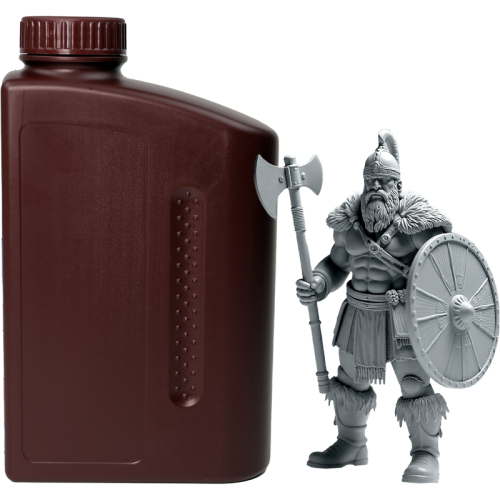 -/ Фотополимерная смола NVPRINT Standard Resin Grey для 3D печати;  1 кг/бут