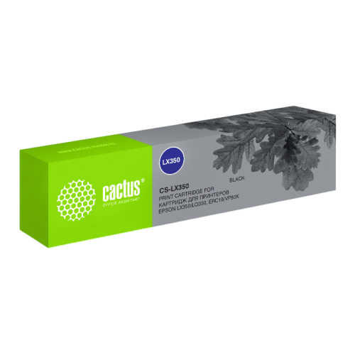 -/ Картридж матричный Cactus CS-LX350 черный для Epson LX350/LQ350/ERC19/VP80K