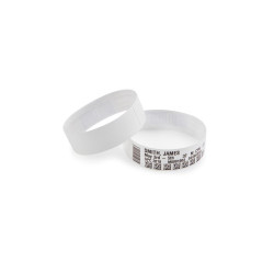 Этикетки в виде браслета полипропилен 25х279мм белый/ Wristband cartridge, 25mm*178mm, 300pcs/Roll, Pediatric - White