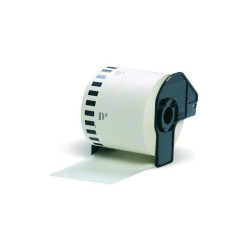 Картридж ленточный Brother DK22205 черный на белом 62x30.48 для Brother QL-570