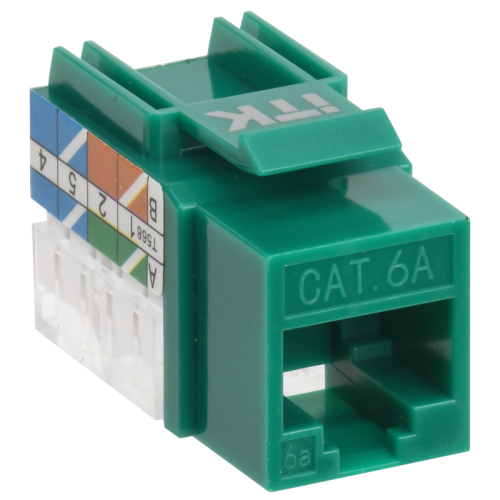 ITK Модуль Keystone Jack кат. 6A UTP 110 IDC 90 град.