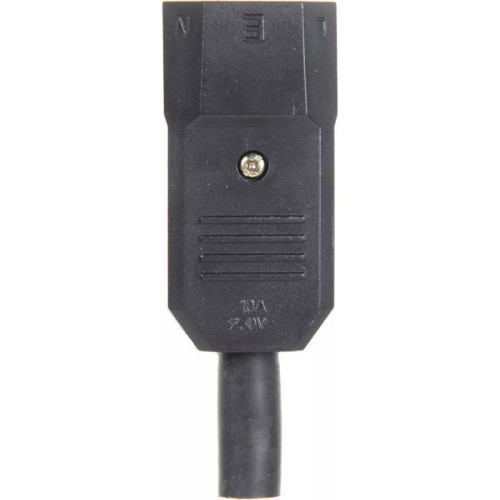 Вилка Lanmaster LAN-IEC-320-C14 IEC 60320 C14 10A 250V black
