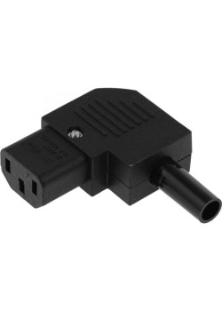 Вилка Lanmaster LAN-IEC-320-C13/90 (упак.:1шт) 1м черный