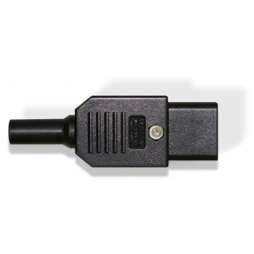 Вилка Hyperline CON-IEC320C13 (упак.:1шт) 1м черный