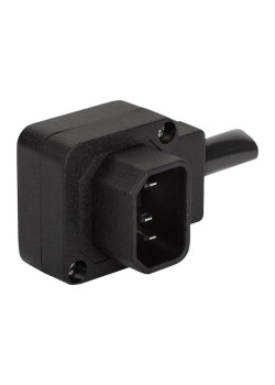 Вилка Lanmaster LAN-IEC-320-C14/90 угловая