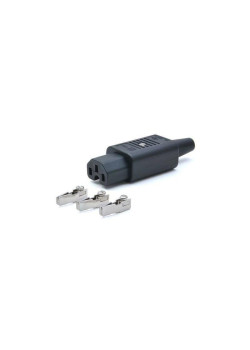 Вилка Lanmaster LAN-IEC-320-C13 (упак.:1шт) 1м черный