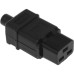 Вилка Lanmaster LAN-IEC-320-C19 IEC 60320 C19 16A 250V black