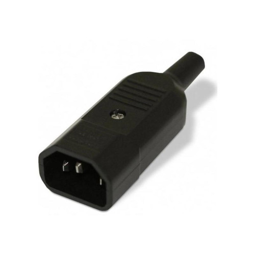 Вилка Hyperline CON-IEC320C14 черный Вилка Hyperline CON-IEC320C14 черный