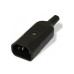Вилка Hyperline CON-IEC320C14 черный Вилка Hyperline CON-IEC320C14 черный