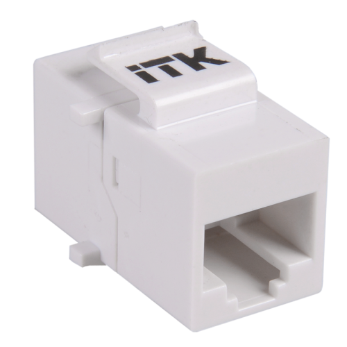 Проходной адаптер кат.5E UTP, RJ45-RJ45, тип Keystone Jack